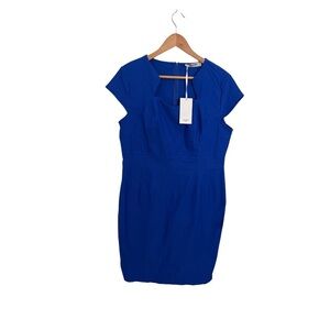Grace Karin Cobalt Blue Cap Sleeve Mini Dress